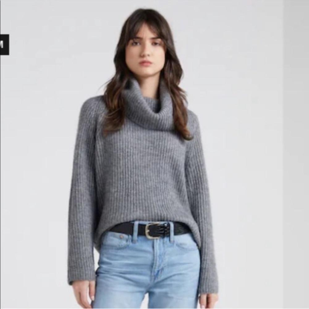 J. Crew Point Sur Cozy cropped turtleneck